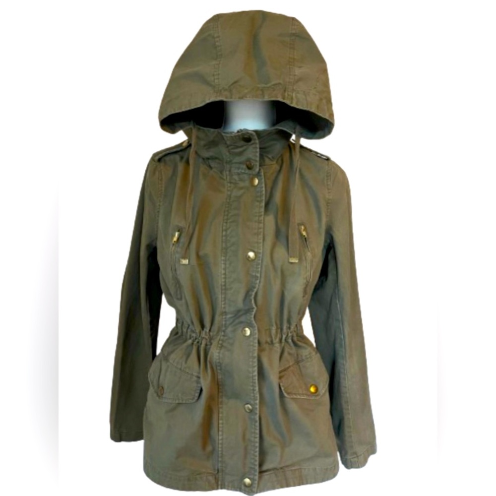 LOVE TREE Hooded Utility Jacket